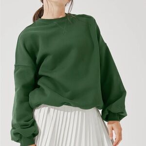 POPFLEX Green Oversized Long Sleeve Hoodie